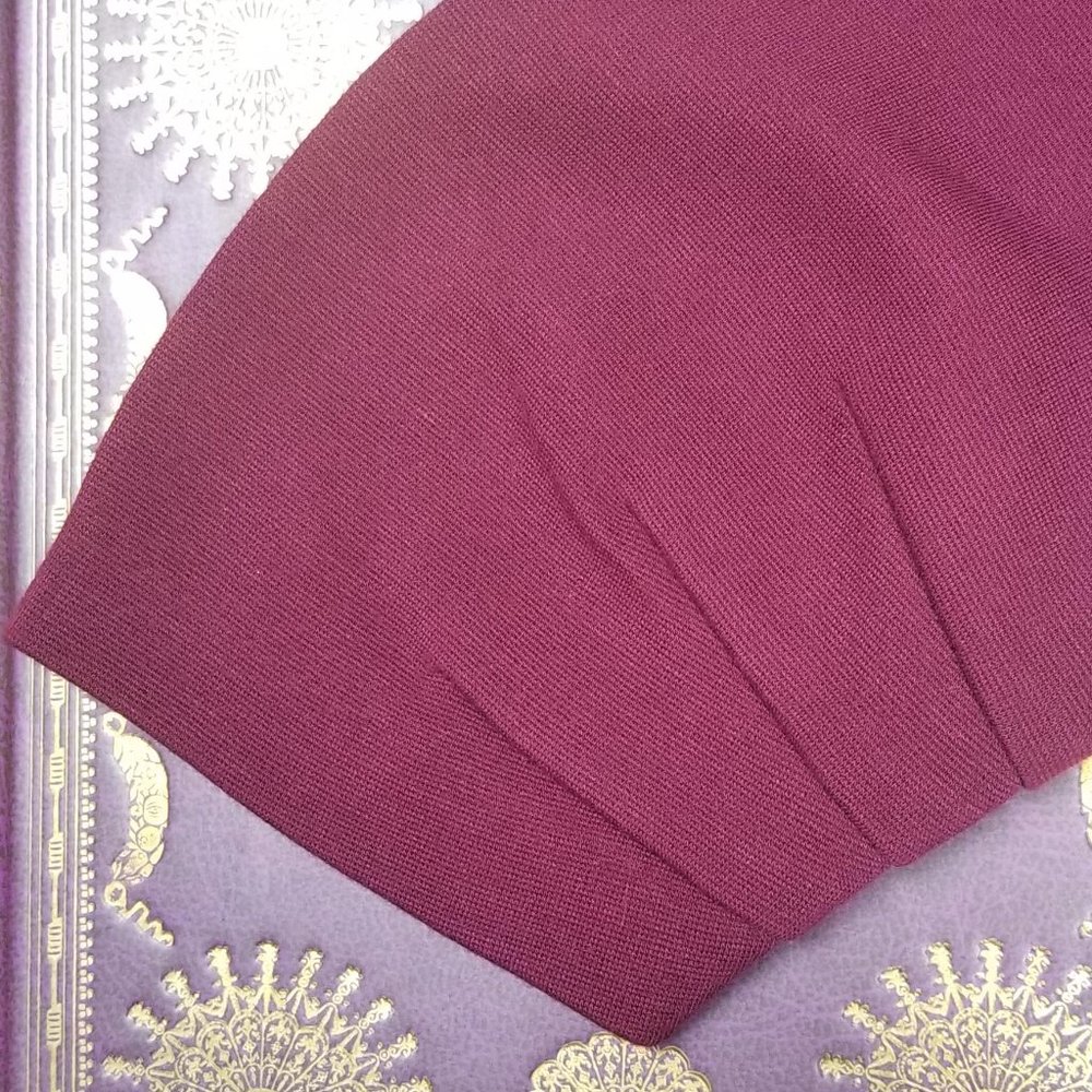 Maggy London Ponte Dress in Wine - Picture 16 of 16